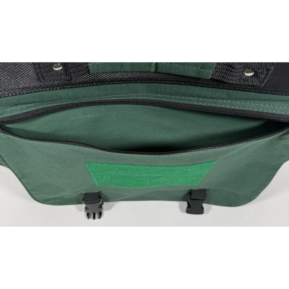 Unbranded Messenger Bag Unisex Large Green Tactical Patch Panel Utility Laptop
